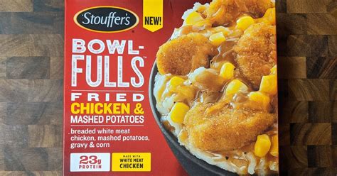 Review Stouffers Fried Chicken And Mashed Potatoes Bowl Fulls