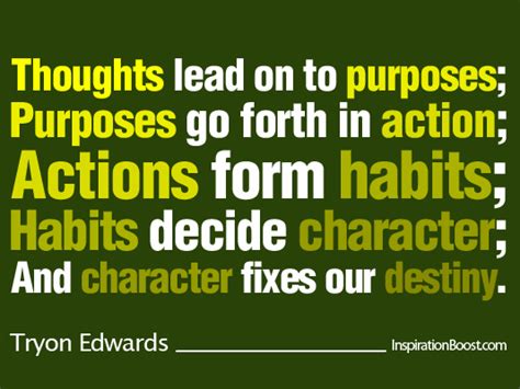 Thoughts Purposes Actions Habits Characters Destiny