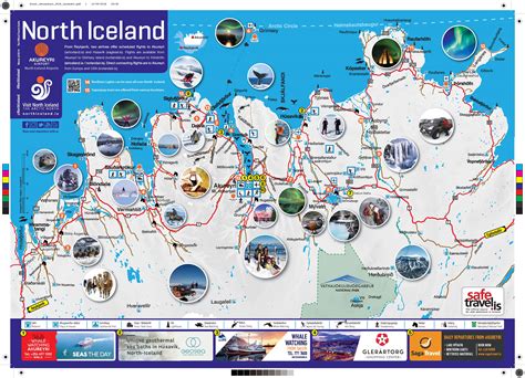 Tourist Attraction Map Iceland Tourist Destination In The World