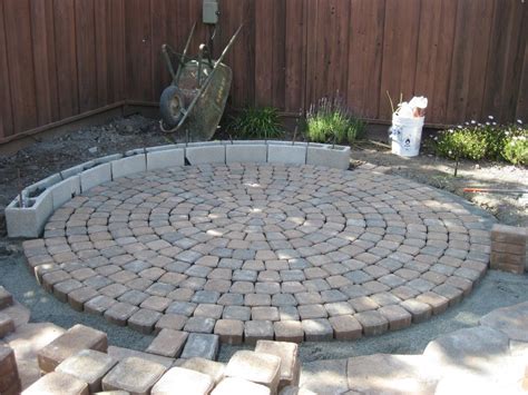Charming Curved Pavers Home Depot In The Process Of Project Paver