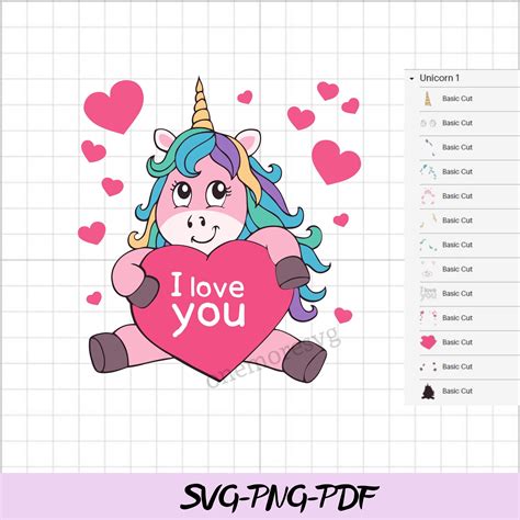 Kawaii Einhorn Svg Dateien F R Cricut Einhorn Svg Bundle Etsy Sterreich