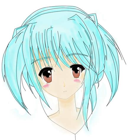 Cute Anime Girl Lineart By Crystalcat32 D3dsan3 By Katty