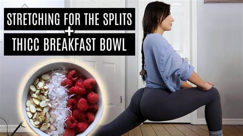 My Morning Stretching Routine And Go To Thicc Breakfast Bowl Youtube