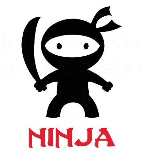 Ninja Cut File Silhouette Cut File Cricut Cut File Svg Etsy