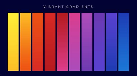 Vibrant Colorful Set Of Gradients Download Free Vector Art Stock