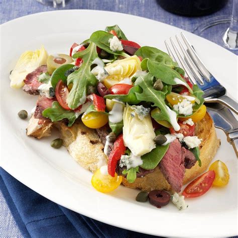See more ideas about food network recipes, bruschetta recipe, recipes. Grilled Steak Bruschetta Salad Recipe | Taste of Home