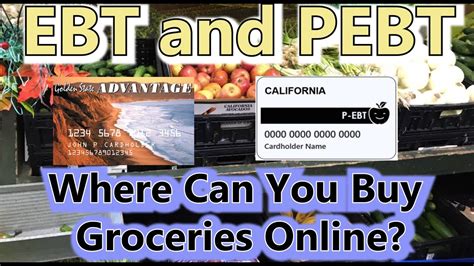 Check your balance no phone call required! Where Can You Order Online With EBT PEBT Card? New ...