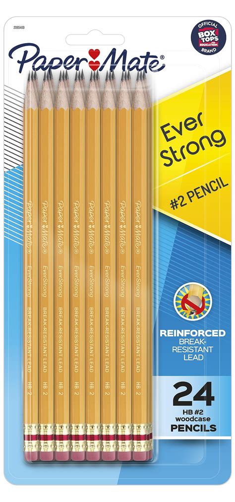 Paper Mate Everstrong 2 Pencils Reinforced Break Resistant Lead When