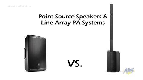 Point Source Speakers Vs Portable Line Array Pa Systems Comparison
