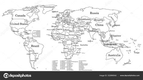 Mapa Del Mundo Con Nombres Para Colorear Realtec Images Images