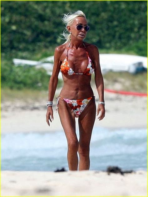 Donatella Versace Shows Off Bikini Body Photo