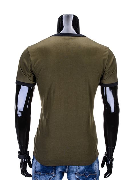 Mens Plain T Shirt S651 Olive Modone Wholesale Clothing For Men