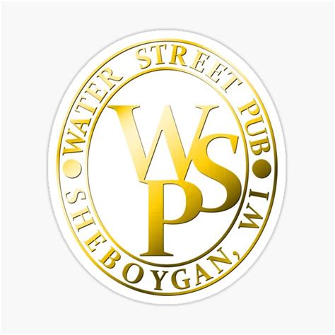 Gold Classic Water St Pub Sticker For Sale By Papajovan Redbubble