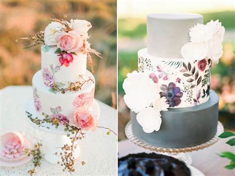 10 Amazing Hand Painted Wedding Cakes Glitzy Secrets