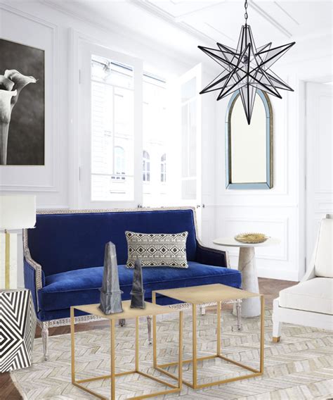 A Fresh Blue And White Living Room Design Thou Swell