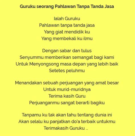 Contoh Lengkap Teks Puisi Tentang Pendidikan Dan Sekolah | PUISI INDONESIA