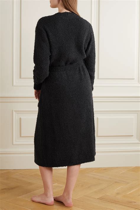 Black Cozy Knit bouclé robe - Onyx | SKIMS | NET-A-PORTER