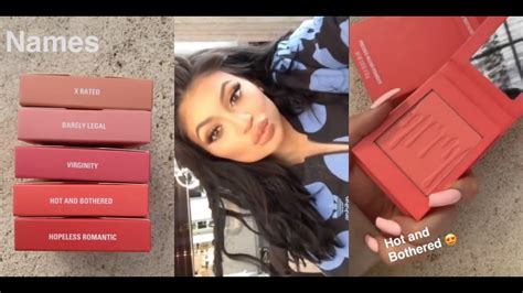 kylie jenner x rated matte blush unboxing on snapchat youtube