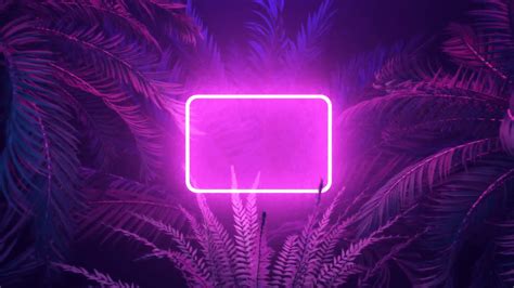 Neon Palm Tree Wallpaper 4k