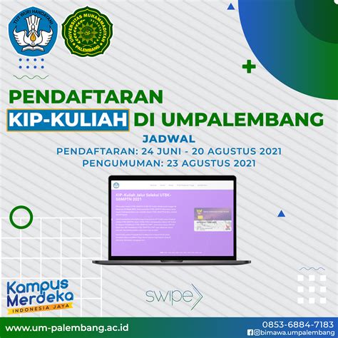 Pendaftaran Beasiswa Kip Kuliah Di Universitas Muhammadiyah Palembang