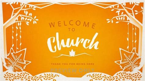 Thanksgiving Cutout Welcome To Church Title Graphics Igniter Media