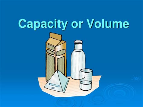 Ppt Capacity Or Volume Powerpoint Presentation Free Download Id