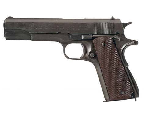 World War Ii Us Colt Model 1911a1 Semi Automatic Pistol With British