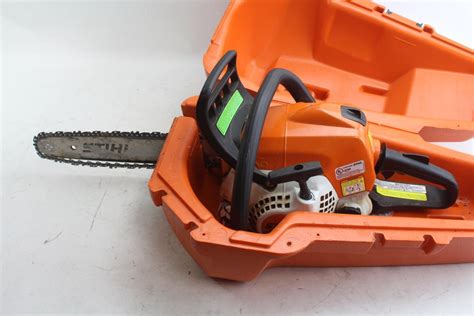 Stihl Ms211c Chainsaw With Case Property Room