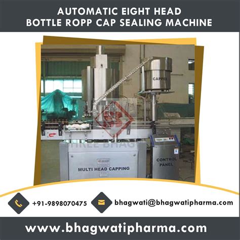Automatic Eight Head Bottle Ropp Cap Sealing Machine