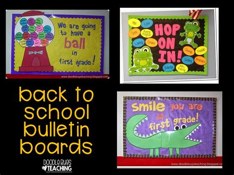 Doodle Bugs Teaching First Grade Rocks Back To School Bulletin