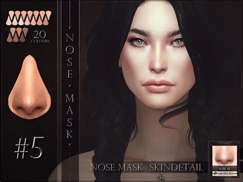 Remussirions Nosemask 05 The Sims 4 Skin Nose Mask Sims 4