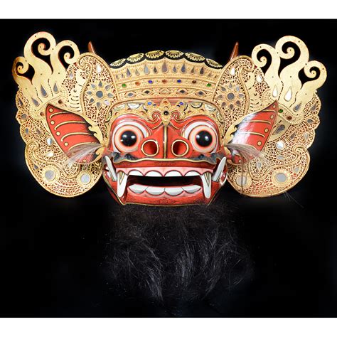 Startpunkt Geübt Ein Weiterer Bali Barong Mask Leichtsinnig Überlappung