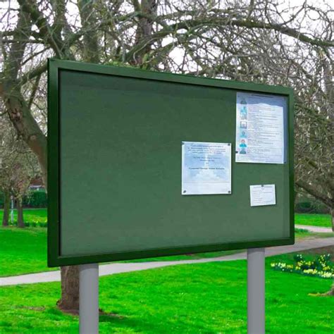 Outdoor Post Mounted Notice Boards Noticeboards Online