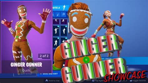 Fortnite Ginger Gunner Showcase Youtube