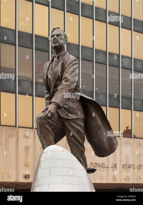 Adam Clayton Powell Jr Statue In Harlem Ny Stock Photo Alamy