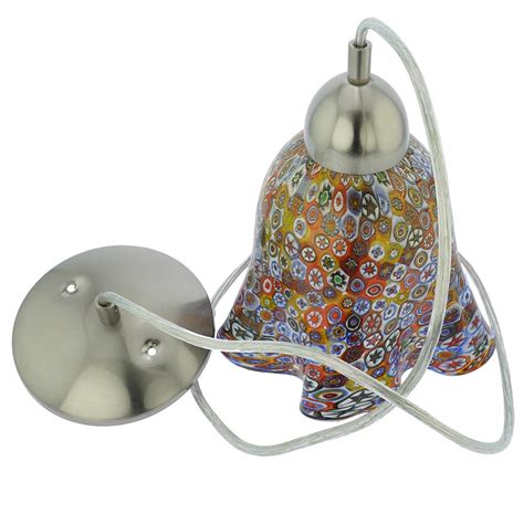 Murano Glass Lighting Murano Glass Pendant Light Millefiori Gold