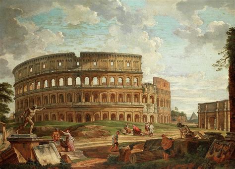 Italy Rome Colosseum Oil Painting Colosseum Italy Wall Art Rome T