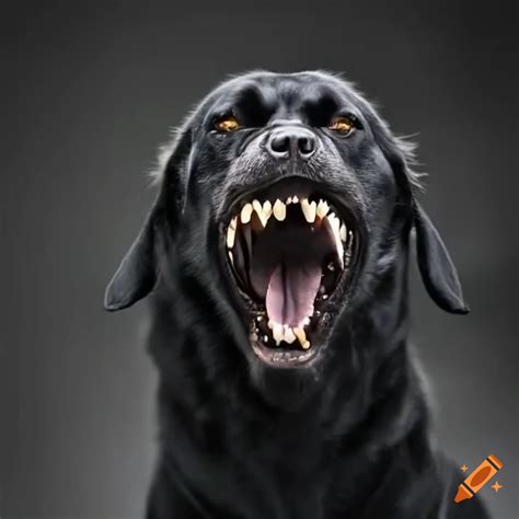 Angry Black Dog