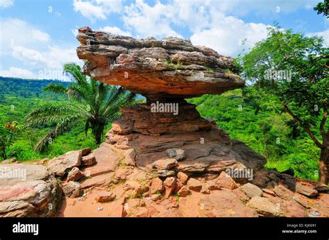 Umbrella Rock In The Yilo Krobo District Outside Of Accra Ghana The