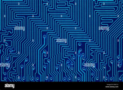 Blue Printed Circuit Board Or Abstract Background Stock Photo Alamy