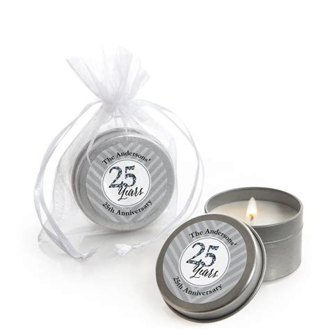 Custom We Still Do 25th Wedding Anniversary Personalized Candle Tin