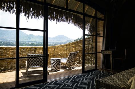 An eco-lodge in Rwanda features amazing villas built into an eroded