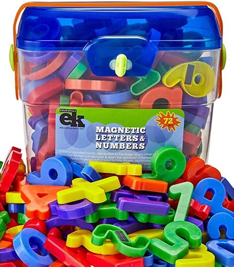 Magnetic Letters And Numbers 72 Educational Refrigerator