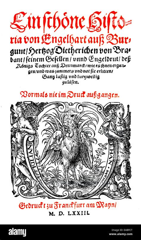 Historic Title Page Of Engelhard Konrad Von Wuerzburg Or Master Conrad