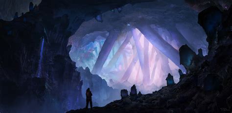 Fantasy Cave Wallpaper By Piotr Dura