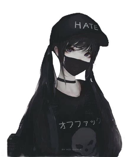 Blackandwhite Anime Mask Freetoedit