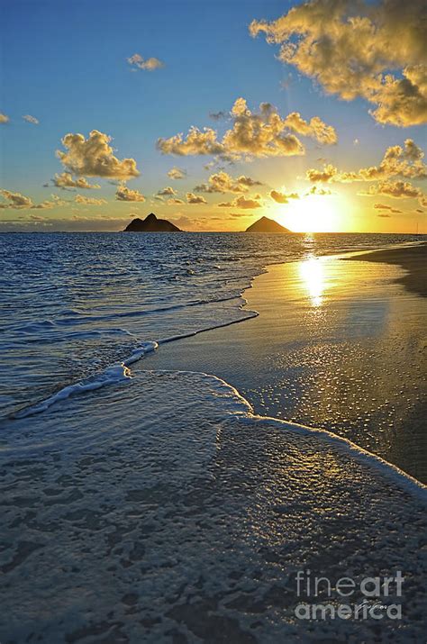 Lanikai Beach Sunrise Foamy Waves Photograph By Aloha Art Fine Art