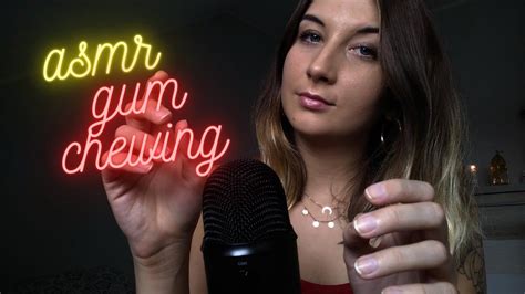 Asmr Gum Chewing With Hand Movements Super Relaxing Youtube