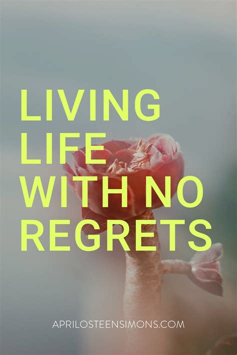 Living Life With No Regrets — April Osteen Simons