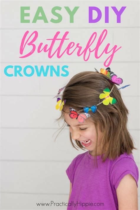 Simple Diy Butterfly Crowns Rooted Childhood Butterfly Crown